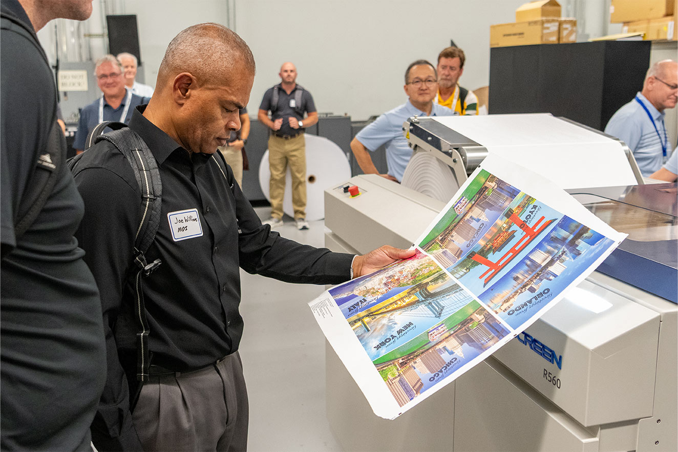 SCREEN technology mirrors offset production.